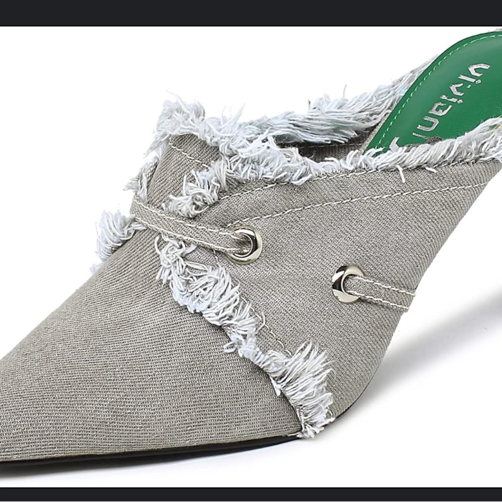 WOMEN’S S 9 DENIM HEELS PUMP POINTED TOE NIB VIVIANLY